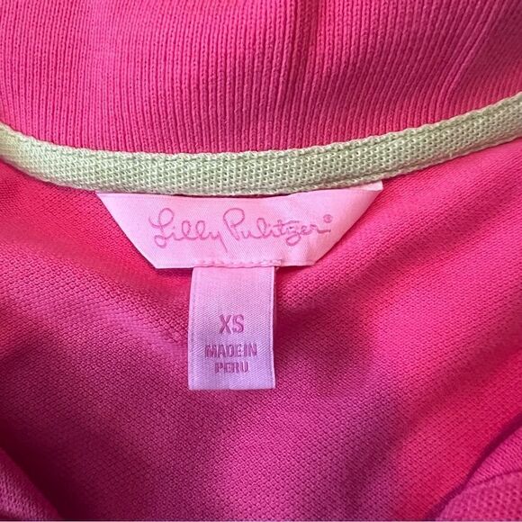Lilly Pulitzer pink short  sleeve polo top - Picture 4 of 9